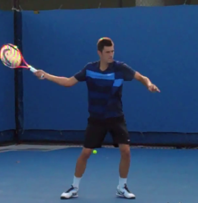 Bernard Tomic Forehand