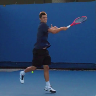 Bernard Tomic Forehand