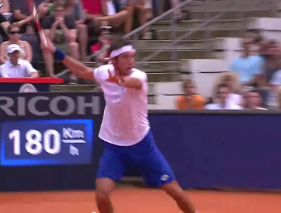 Leonardo Mayer Forehand